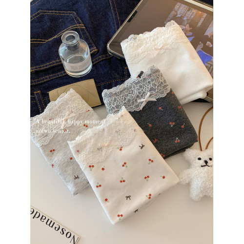 甜美女生內褲四角純棉抗菌全棉中腰包臀透氣親膚女款2025新款平角 甜美女生內褲四角純棉抗菌全棉中腰包臀透氣親膚女款2025新款平角