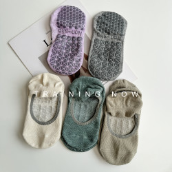 高顔值瑜珈襪女室內防滑彈力運動襪專業普拉提訓練健身襪夏