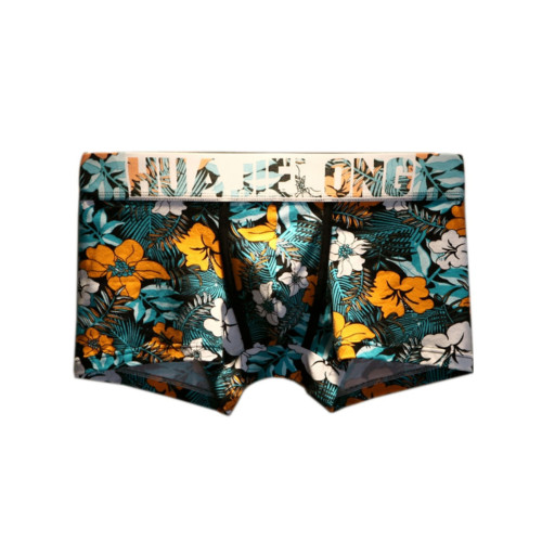 2條裝男士內褲男純棉平角褲韓版潮流印花低腰青年運動四角短褲頭 2條裝男士內褲男純棉平角褲韓版潮流印花低腰青年運動四角短褲頭