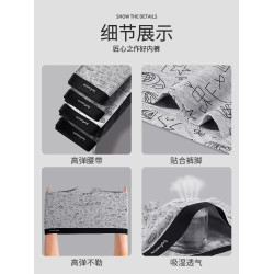 貓人男士內褲純棉抗菌男生四角短褲頭大碼透氣秋冬新款式平角褲衩