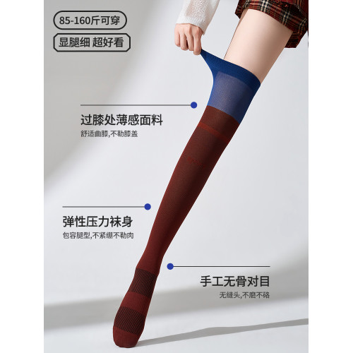 過膝襪壓力瘦腿跑步跳繩爬山瑜珈劃船健身網球羽毛球襪長筒襪女款 過膝襪壓力瘦腿跑步跳繩爬山瑜珈劃船健身網球羽毛球襪長筒襪女款