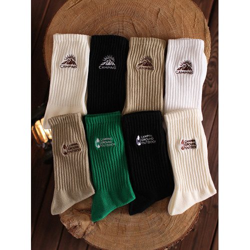 4雙裝春秋季徒步戶外風復古中筒襪子男女日系街頭cityboy雪山潮襪 4雙裝春秋季徒步戶外風復古中筒襪子男女日系街頭cityboy雪山潮襪