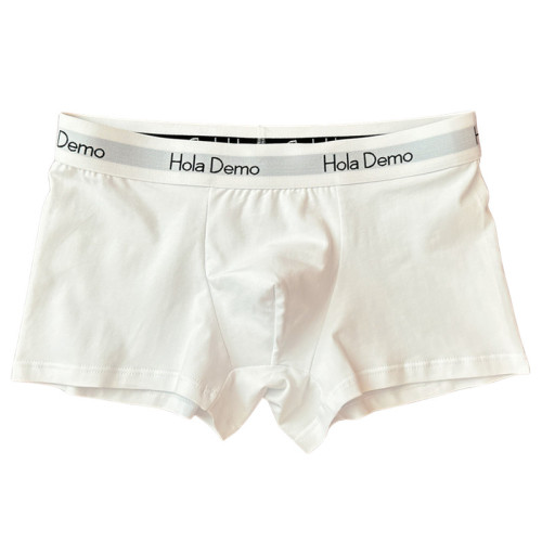 男士內褲男平角褲純棉吸汗透氣白色內褲男簡約舒適青年中腰四角褲 男士內褲男平角褲純棉吸汗透氣白色內褲男簡約舒適青年中腰四角褲