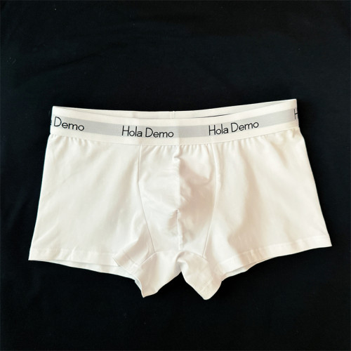 男士內褲男平角褲純棉吸汗透氣白色內褲男簡約舒適青年中腰四角褲 男士內褲男平角褲純棉吸汗透氣白色內褲男簡約舒適青年中腰四角褲