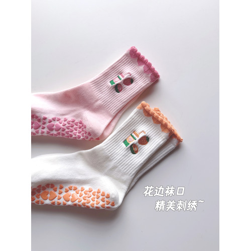 2025秋季新款瑜珈襪子女運動防滑純棉中筒襪普拉提室內健身運動襪 2025秋季新款瑜珈襪子女運動防滑純棉中筒襪普拉提室內健身運動襪