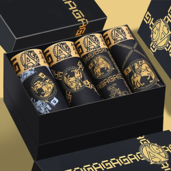 4條裝高檔男士內褲男款純棉襠秋冬季四角短褲衩奢華透氣平角褲頭