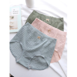 素美薇妤【麻花內褲】炒雞舒服有質感～軟糯親膚裸感三角褲女121#