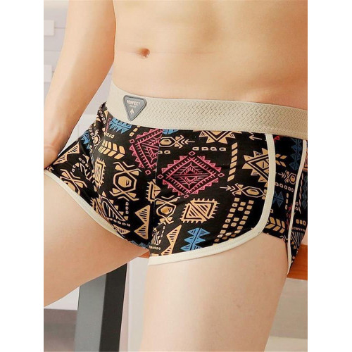 褲衩透氣男士平角復古阿瑪雅內褲潮流個性時尚民族風純棉舒適美式 褲衩透氣男士平角復古阿瑪雅內褲潮流個性時尚民族風純棉舒適美式