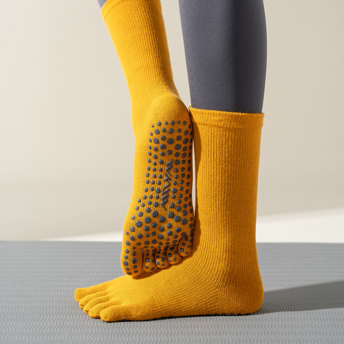 WKUW專業瑜珈襪子女五指中筒防滑襪分趾小腿襪健身運動普拉提長襪 WKUW專業瑜珈襪子女五指中筒防滑襪分趾小腿襪健身運動普拉提長襪