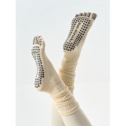 秋冬專業防滑瑜珈襪子女五指堆堆襪套健身地板襪成人防滑襪普拉提