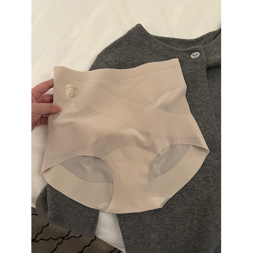 無痕內褲女高腰收腹提臀女士三角褲2025新款性感純欲少女高定輕奢