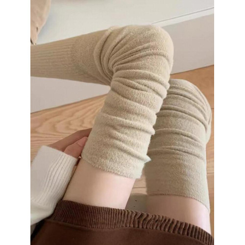 過膝襪子女春秋季長筒加長薄絨防滑保暖襪套護腿配靴子冬季堆堆襪 過膝襪子女春秋季長筒加長薄絨防滑保暖襪套護腿配靴子冬季堆堆襪