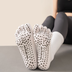 wkuw分碼專業防滑襪女五指襪室內健身普拉提運動地板襪成人舞蹈襪