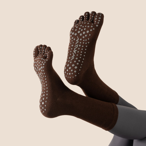 wkuw分碼專業防滑襪女五指襪室內健身普拉提運動地板襪成人舞蹈襪