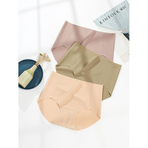 無痕內褲女純棉襠冰絲夏季中腰薄款三角女士透氣大碼褲頭舒適高彈 無痕內褲女純棉襠冰絲夏季中腰薄款三角女士透氣大碼褲頭舒適高彈