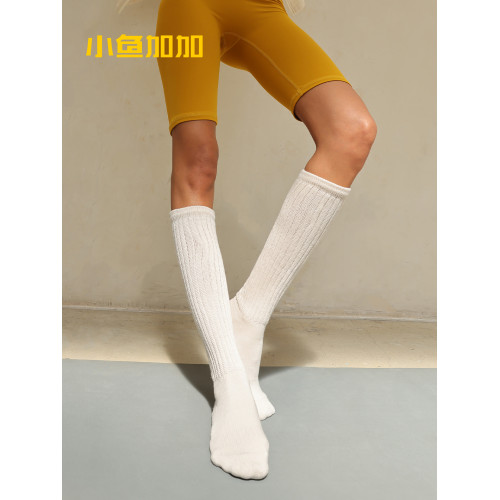 小魚加加瑜珈襪堆堆襪女專業防滑2025新款高筒普拉提健身長筒運動 小魚加加瑜珈襪堆堆襪女專業防滑2025新款高筒普拉提健身長筒運動