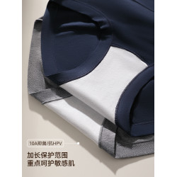 貓人純棉內褲女款2025新款全棉抗菌襠中腰無痕美式運動風三角短褲