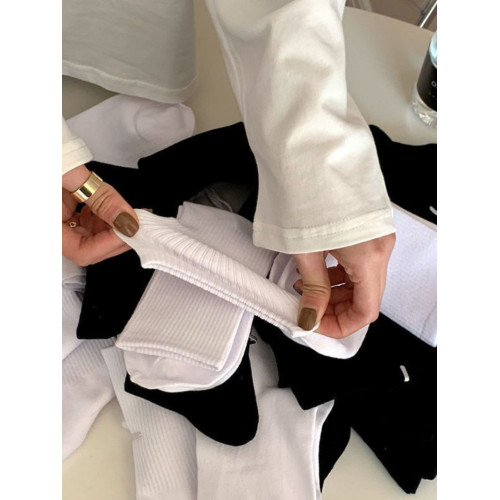 純色中長筒襪子男女四季潮流日系百搭黑白灰簡約jk運動學院風薄款 純色中長筒襪子男女四季潮流日系百搭黑白灰簡約jk運動學院風薄款