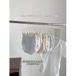 10A桑蠶絲冰肌面膜褲9002#夏季內褲女超薄透氣中腰蕾絲少女三角褲