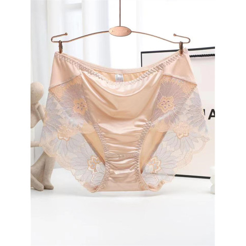 4條內褲女性感蕾絲中高腰無痕收腹包臀莫代爾透氣大碼胖mm純棉襠 4條內褲女性感蕾絲中高腰無痕收腹包臀莫代爾透氣大碼胖mm純棉襠