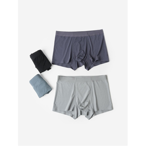 男士平角內褲 80支莫代爾 U型抗菌雙層襠底褲 純色四角褲四季款 男士平角內褲 80支莫代爾 U型抗菌雙層襠底褲 純色四角褲四季款