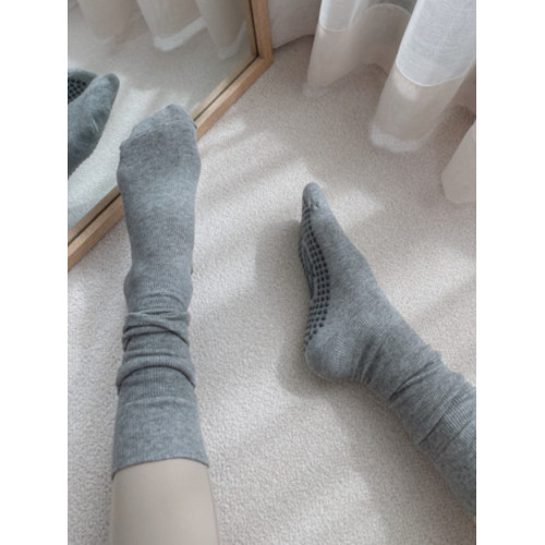 新品舒適瑜珈襪子長筒中筒女專業防滑全指兩穿春秋款空普拉提襪