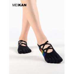 MEIKAN美看瑜珈襪防滑襪專業女五指襪運動普拉提襪子分指襪地板襪