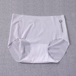 輕薄裸感一片式無痕冰絲運動內褲中腰透氣簡約舒適親膚少女三角褲