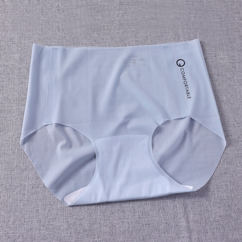 輕薄裸感一片式無痕冰絲運動內褲中腰透氣簡約舒適親膚少女三角褲 輕薄裸感一片式無痕冰絲運動內褲中腰透氣簡約舒適親膚少女三角褲