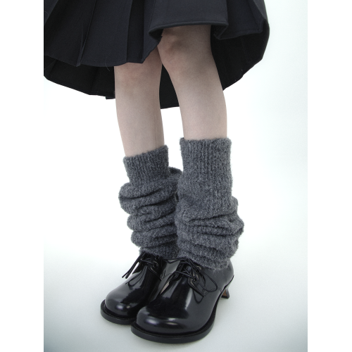 SS2L極簡風純色羊毛針織襪套高級感韓系百搭加厚保暖堆堆襪女ins SS2L極簡風純色羊毛針織襪套高級感韓系百搭加厚保暖堆堆襪女ins