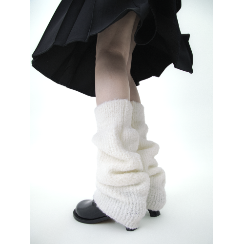 SS2L極簡風純色羊毛針織襪套高級感韓系百搭加厚保暖堆堆襪女ins SS2L極簡風純色羊毛針織襪套高級感韓系百搭加厚保暖堆堆襪女ins