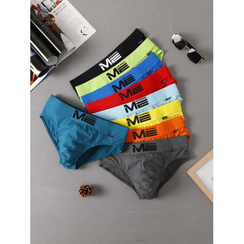 純棉男士三角內褲性感青年中腰純色無痕囊袋內男生不掉色品質全棉 純棉男士三角內褲性感青年中腰純色無痕囊袋內男生不掉色品質全棉