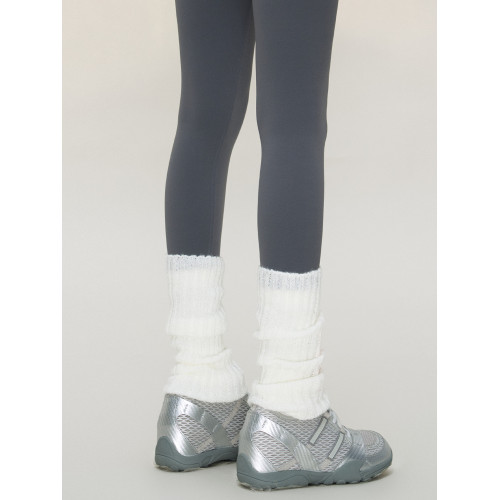 耐吉奧白色針織襪套女秋冬季加厚保暖毛線長筒堆堆襪瑜珈小腿襪 耐吉奧白色針織襪套女秋冬季加厚保暖毛線長筒堆堆襪瑜珈小腿襪