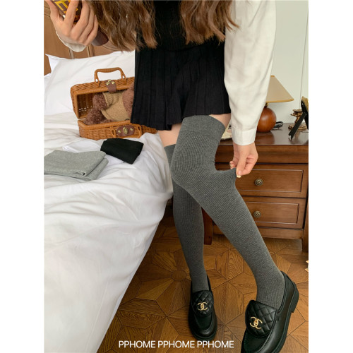 PPHOME自製~miu系大腿襪 加絨過膝襪小腿襪堆堆襪高筒JK襪子長襪