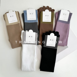 壓力運動網球襪子女羽毛球健身跑步跳繩長筒襪肌能瑜珈瘦腿小腿襪