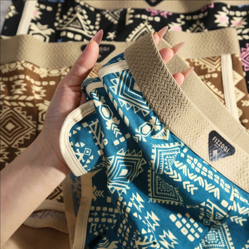 菲佐祺男士內褲10a抑菌民族復古復古純棉透氣平角褲青年潮流短褲