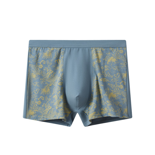 男士純棉高腰深襠平角內褲頭寬松透氣胖子加肥加大碼四角短褲衩