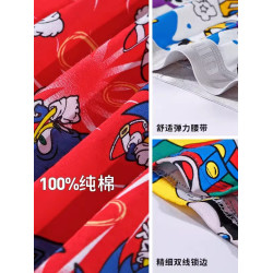 肥佬四角內褲男士動漫家居平角褲大碼中腰薄款阿羅褲卡通寬松舒適