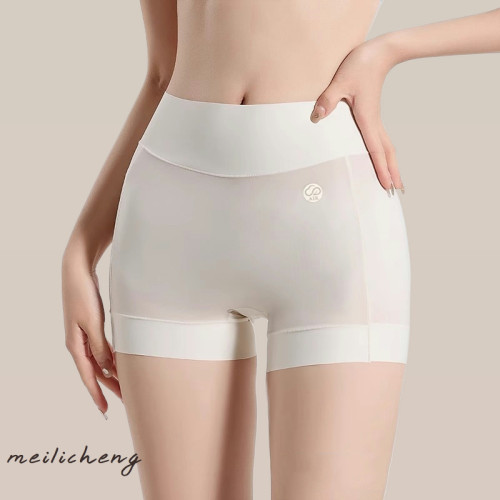 無痕奶皮平角內褲女高腰收腹提臀大碼防走光安全褲打底四角褲透氣 無痕奶皮平角內褲女高腰收腹提臀大碼防走光安全褲打底四角褲透氣