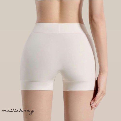 無痕奶皮平角內褲女高腰收腹提臀大碼防走光安全褲打底四角褲透氣 無痕奶皮平角內褲女高腰收腹提臀大碼防走光安全褲打底四角褲透氣