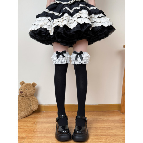 肥熊 昭和娃娃 日系少女doll感蕾絲蛋糕蝴蝶結lolita棉小腿過膝襪 肥熊 昭和娃娃 日系少女doll感蕾絲蛋糕蝴蝶結lolita棉小腿過膝襪