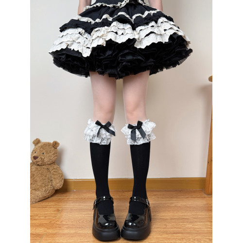 肥熊 昭和娃娃 日系少女doll感蕾絲蛋糕蝴蝶結lolita棉小腿過膝襪 肥熊 昭和娃娃 日系少女doll感蕾絲蛋糕蝴蝶結lolita棉小腿過膝襪