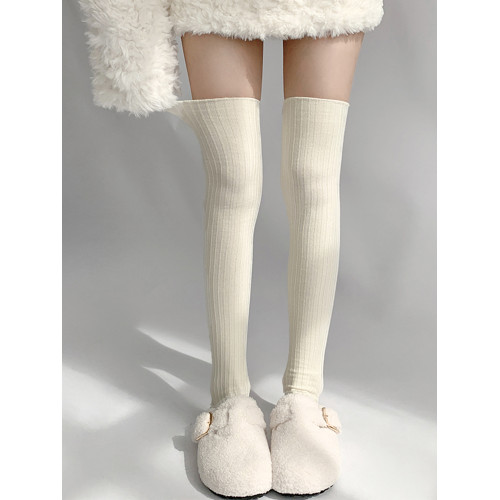 夜間教習室白色堆堆襪春秋過膝長筒襪子女顯瘦靴襪美拉德jk小腿襪 夜間教習室白色堆堆襪春秋過膝長筒襪子女顯瘦靴襪美拉德jk小腿襪