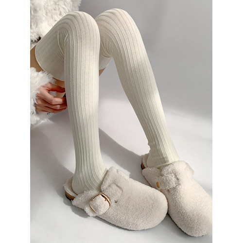 夜間教習室白色堆堆襪春秋過膝長筒襪子女顯瘦靴襪美拉德jk小腿襪 夜間教習室白色堆堆襪春秋過膝長筒襪子女顯瘦靴襪美拉德jk小腿襪
