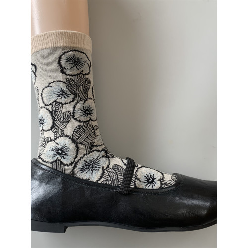 文藝範日式小衆復古森系女士皆川明風格棉混中筒襪子潮流襪子 文藝範日式小衆復古森系女士皆川明風格棉混中筒襪子潮流襪子