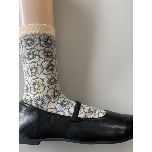 文藝範日式小衆復古森系女士皆川明風格棉混中筒襪子潮流襪子 文藝範日式小衆復古森系女士皆川明風格棉混中筒襪子潮流襪子