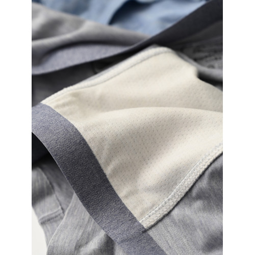 三條裝 蠶絲無痕內褲 純色花紗莫代爾男士平角褲 透氣柔軟k 三條裝 蠶絲無痕內褲 純色花紗莫代爾男士平角褲 透氣柔軟k