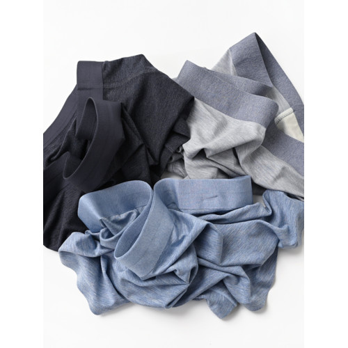 三條裝 蠶絲無痕內褲 純色花紗莫代爾男士平角褲 透氣柔軟k 三條裝 蠶絲無痕內褲 純色花紗莫代爾男士平角褲 透氣柔軟k