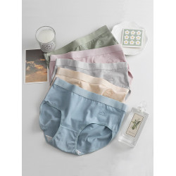 內褲女士無痕性感新款少女生純棉抗菌100%全棉襠學生中腰大碼短褲