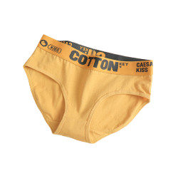 女士內褲純棉三角褲純色全棉舒適運動透氣青年簡約抗菌短褲頭潮